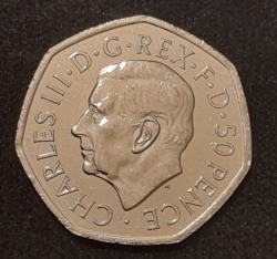 Image #1 of 50 Pence 2022 - Charles al III-lea - Life and legacy of the Queen