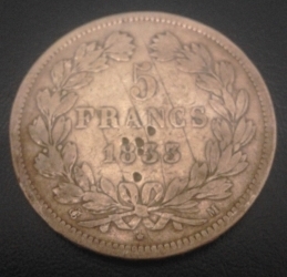5 Francs 1833 (M)