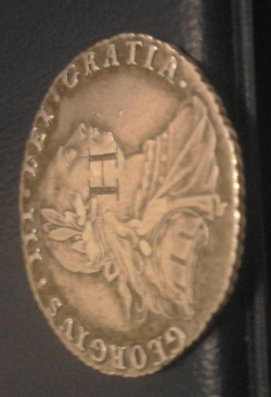 Sixpence 1787 (with hearts)