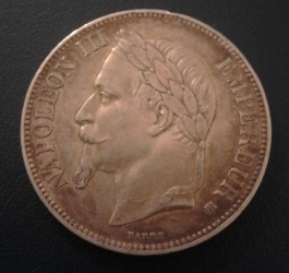 Image #1 of 5 Francs 1867 BB