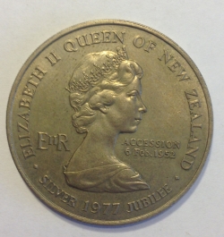 Image #1 of 1 Dollar 1977 - Silver Jubilee of queen Elizabeth II