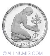 Image #2 of 50 Pfennig 1979 J