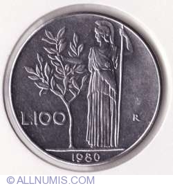 Image #1 of 100 Lire 1980
