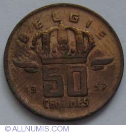 50 Centimes 1957 (Belgie)