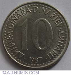 10 Dinari 1987