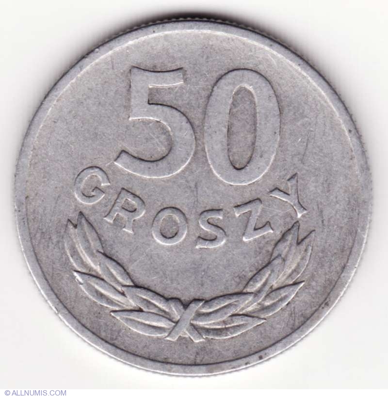 50 Groszy 1949 1949 Issue Poland Coin 45