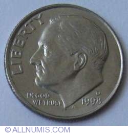 Image #2 of Dime 1998 D