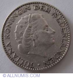 Image #2 of 1 Gulden 1955