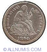 Image #1 of Seated Liberty Dime 1890