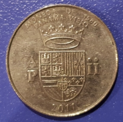 1/2 Balboa 2011 - Moneda de 1580