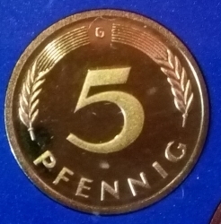5 Pfennig 1997 G