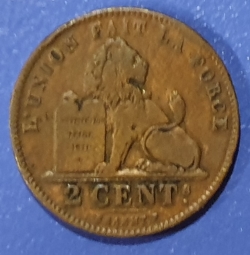 Image #1 of 2 Centimes 1902 French