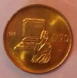 Image #1 of 20 Lire 1986 R - Revolution of technology