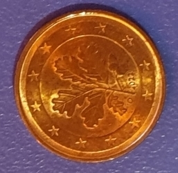 Image #2 of 5 Euro Cent 2022 D