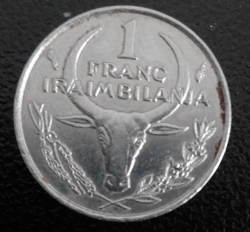 Image #1 of 1 Franc 1976 (Iraimbilanja)