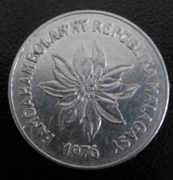 5 Franci 1976 (Ariary)