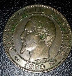 5 Centimes 1854 D