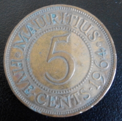 Image #1 of 5 Cents 1964