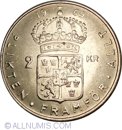 Image #2 of 2 Kronor 1969