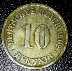Image #2 of 10 Pfennig 1902 D