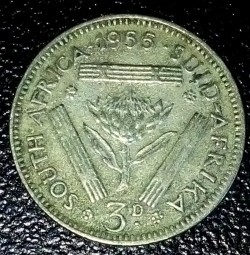 Image #2 of 3 Pence 1955