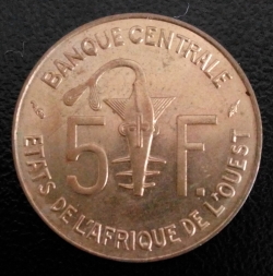 5 Franci 1980