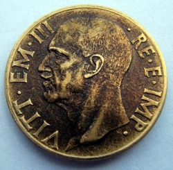 Image #2 of 10 Centesimi 1939 - aluminum-bronze