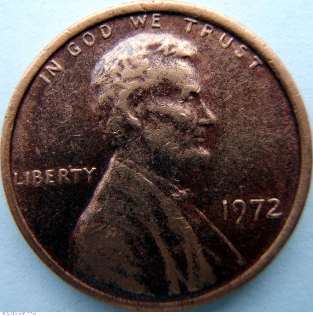 1 Cent 1972 Cent Lincoln Memorial 1959 2008 United States Of 