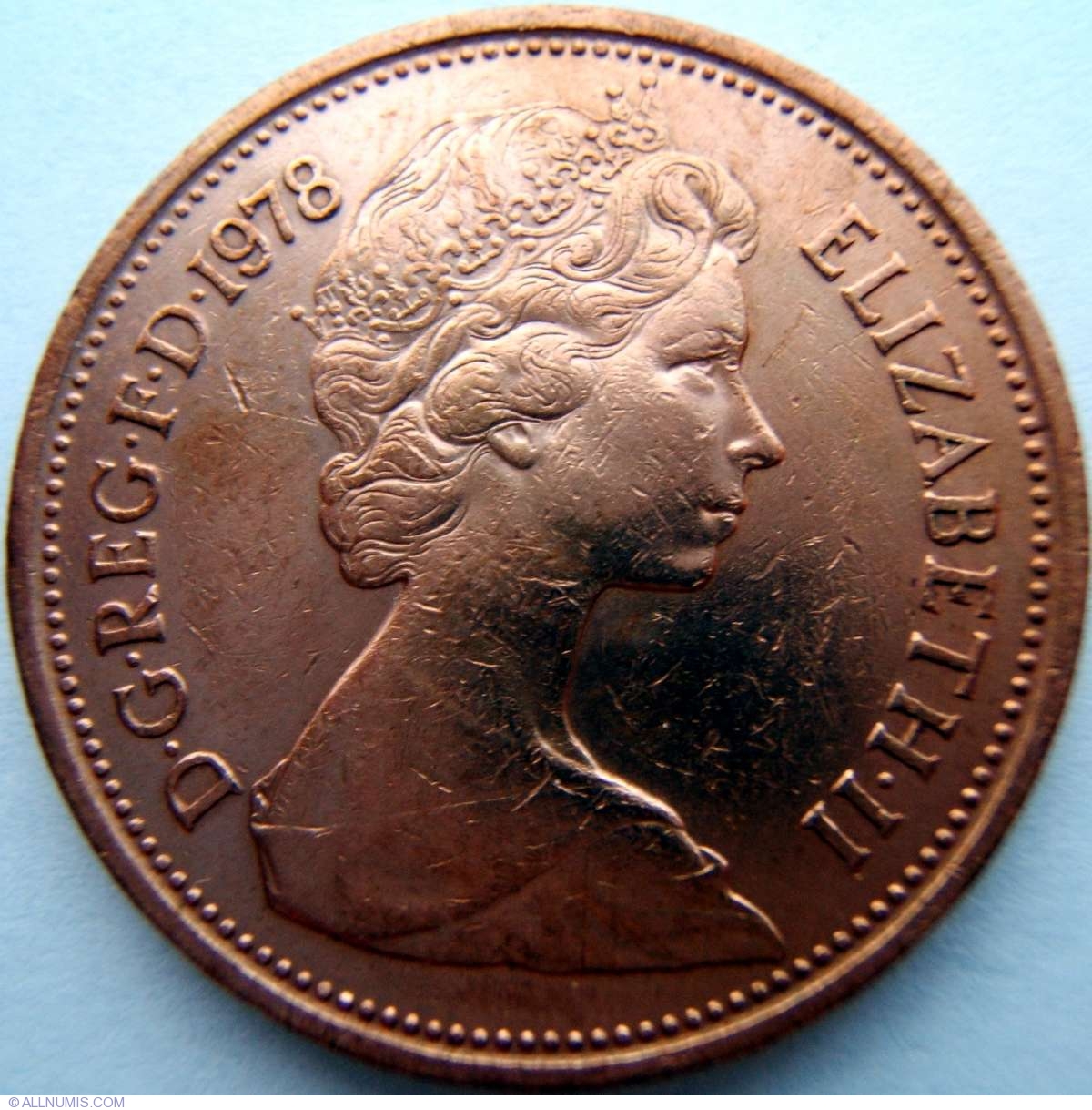 2 New Pence 1978 Elizabeth II 1952 present Great Britain Coin 1100