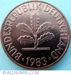 2 Pfennig 1983 F