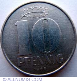 Image #1 of 10 Pfennig 1968 A