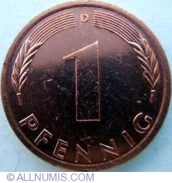 1 Pfennig 1975 D