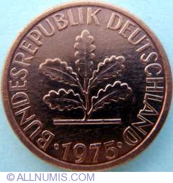 Image #2 of 1 Pfennig 1975 D