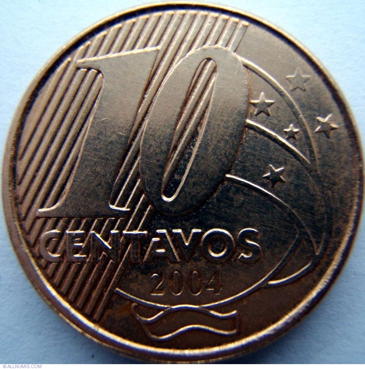 10 Centavos 2004, Republic (2001-2010) - Brazil - Coin - 2362