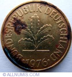 Image #2 of 5 Pfennig 1976 F