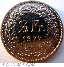 Image #1 of ½ Franc 1977