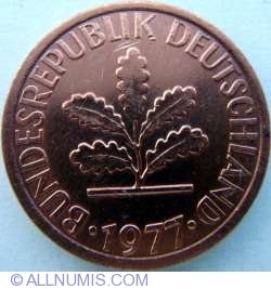 Image #2 of 1 Pfennig 1977 D