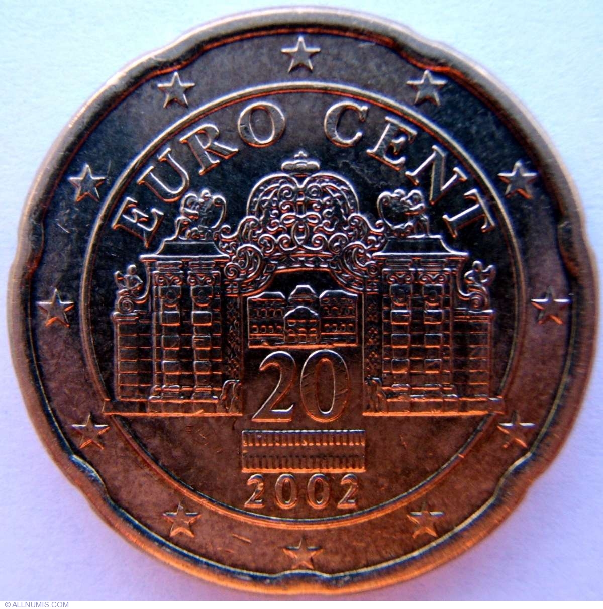 20 Euro Cent 2002 Euro 1999 2009 Austria Coin 1408