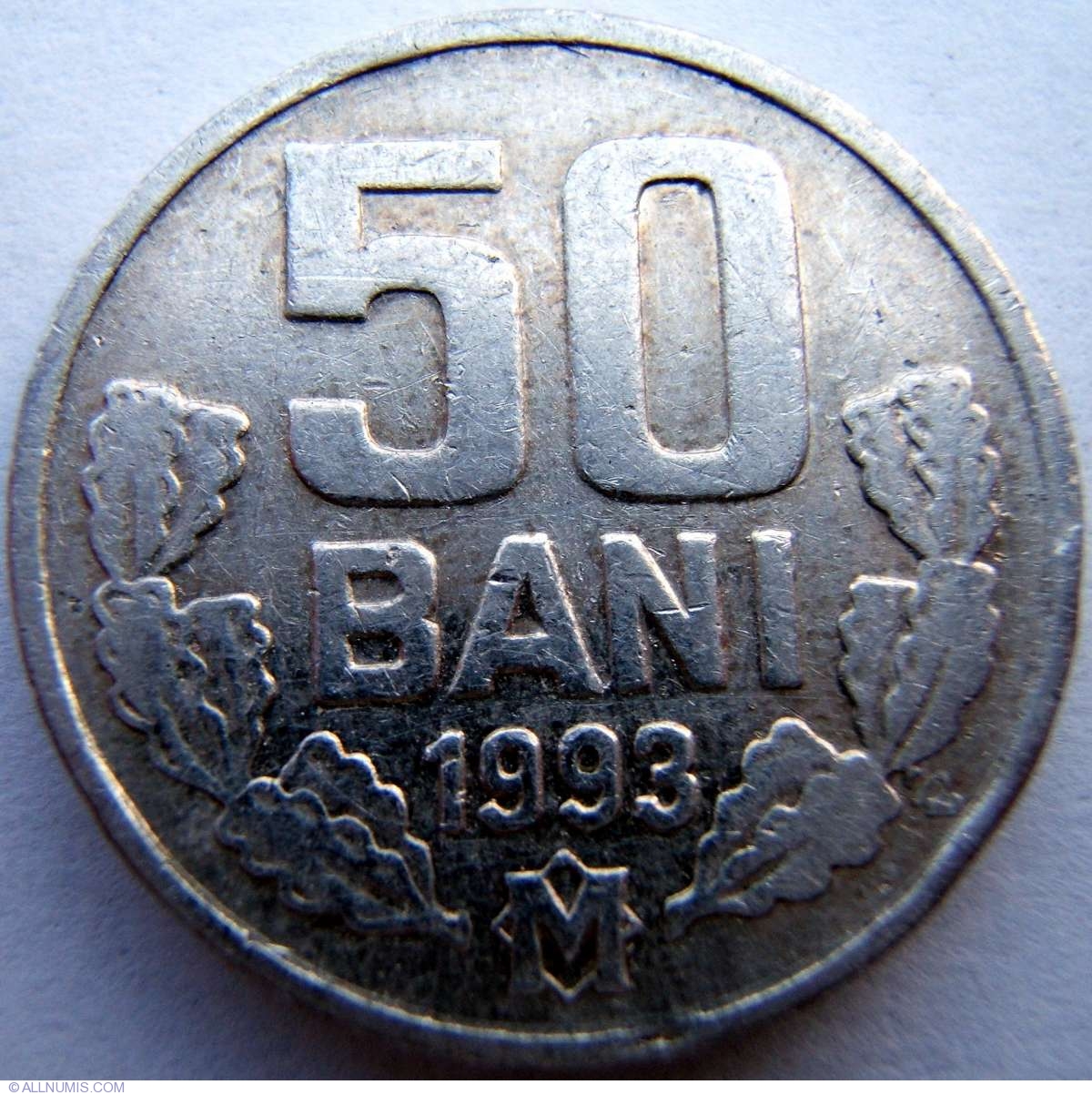 R* MOLDOVA 50 BANI 1993 UNC DETAILS #O490