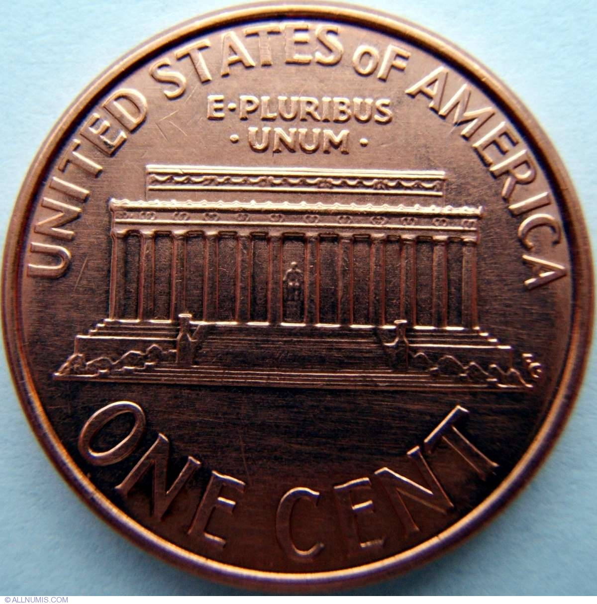 1 Cent 2000 Cent Lincoln Memorial 1959 2008 United States Of 