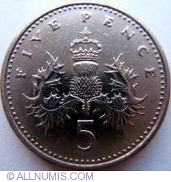 5 Pence 1990