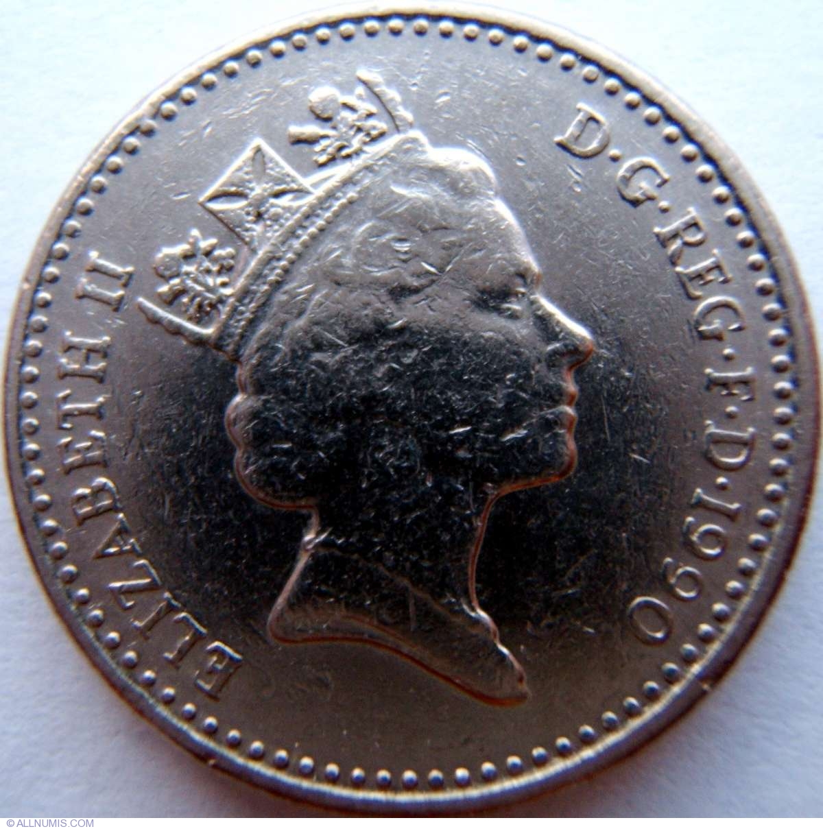 5 Pence 1990 Elizabeth II 1952 2022 Great Britain Coin 1118