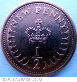 1/2 New Penny 1974