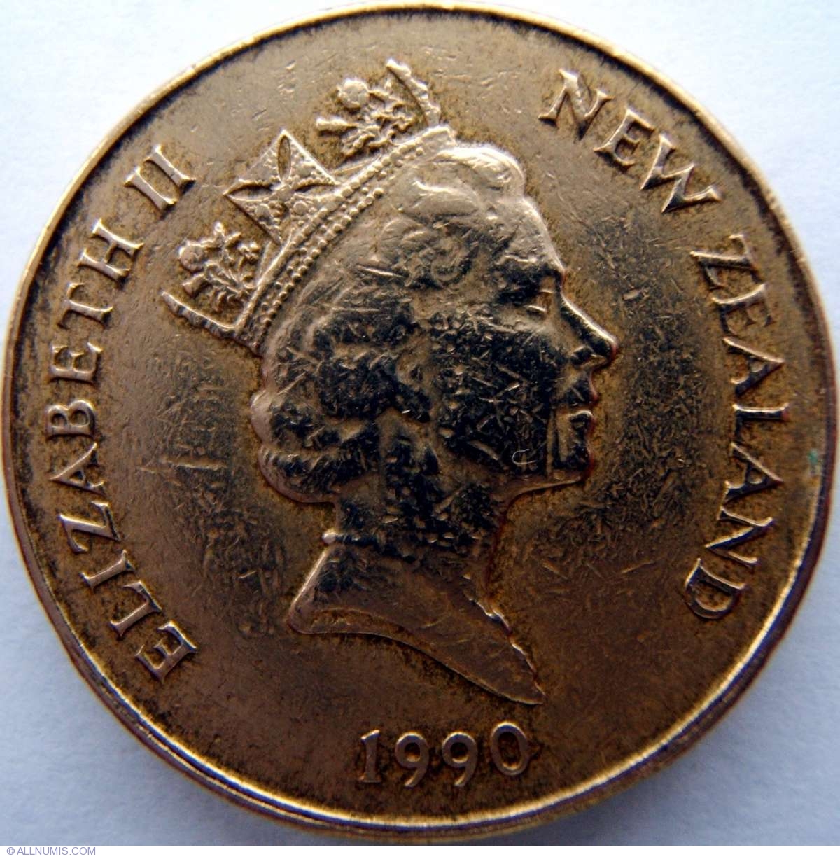 1 Dollar 1990 Constitutional Monarchy 1990 2006 New Zealand Coin 