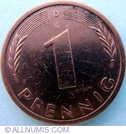 1 Pfennig 1976 D