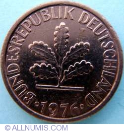 Image #2 of 1 Pfennig 1976 D