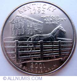 Image #1 of State Quarter 2001 D - Kentucky
