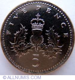 Image #1 of 5 Pence 1998