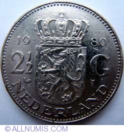 Image #1 of 2-½ Gulden 1980