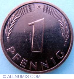 Image #1 of 1 Pfennig 1989 G